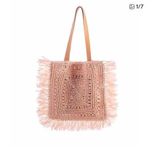 🌸SHIRALEAH Tamara Blush Boho Tote